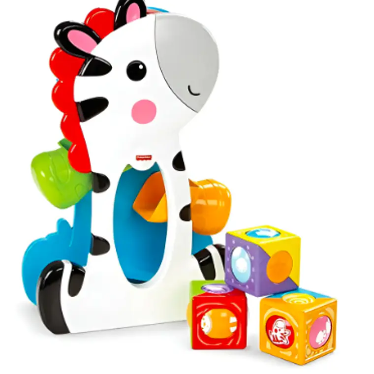 FISHER-PRICE CEBRA BLOQUES DE ACTIVIDADES JUGUETE BEBÉS 6M+ 4