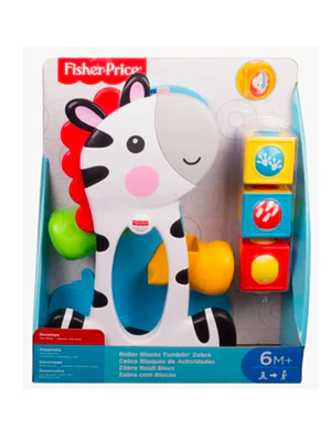 FISHER-PRICE CEBRA BLOQUES DE ACTIVIDADES JUGUETE BEBÉS 6M+