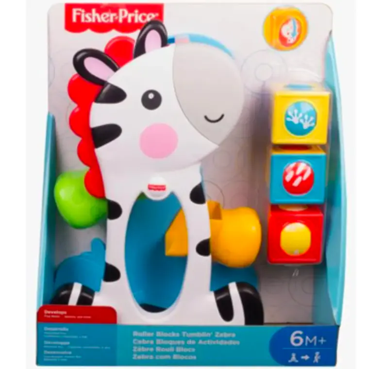 FISHER-PRICE CEBRA BLOQUES DE ACTIVIDADES JUGUETE BEBÉS 6M+ 2