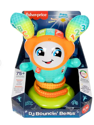 FISHER-PRICE JUGUETE PARA BEBÉS DJ BOUNCY SALTA Y APRENDE