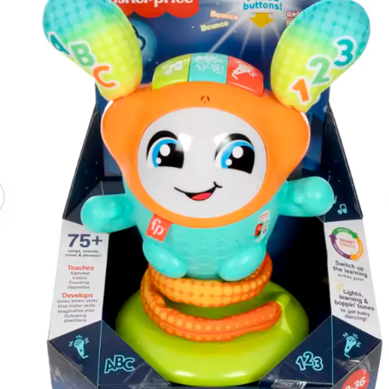 FISHER-PRICE JUGUETE PARA BEBÉS DJ BOUNCY SALTA Y APRENDE 2