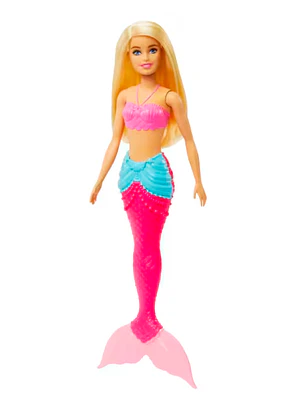 BARBIE MUÑECA SIRENA SORPRESA - ROSADA