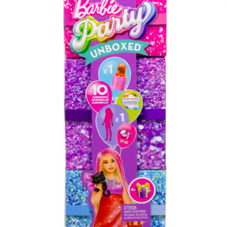 BARBIE FIESTA DE MASCOTAS SORPRESA - VESTIDO ROJO 2