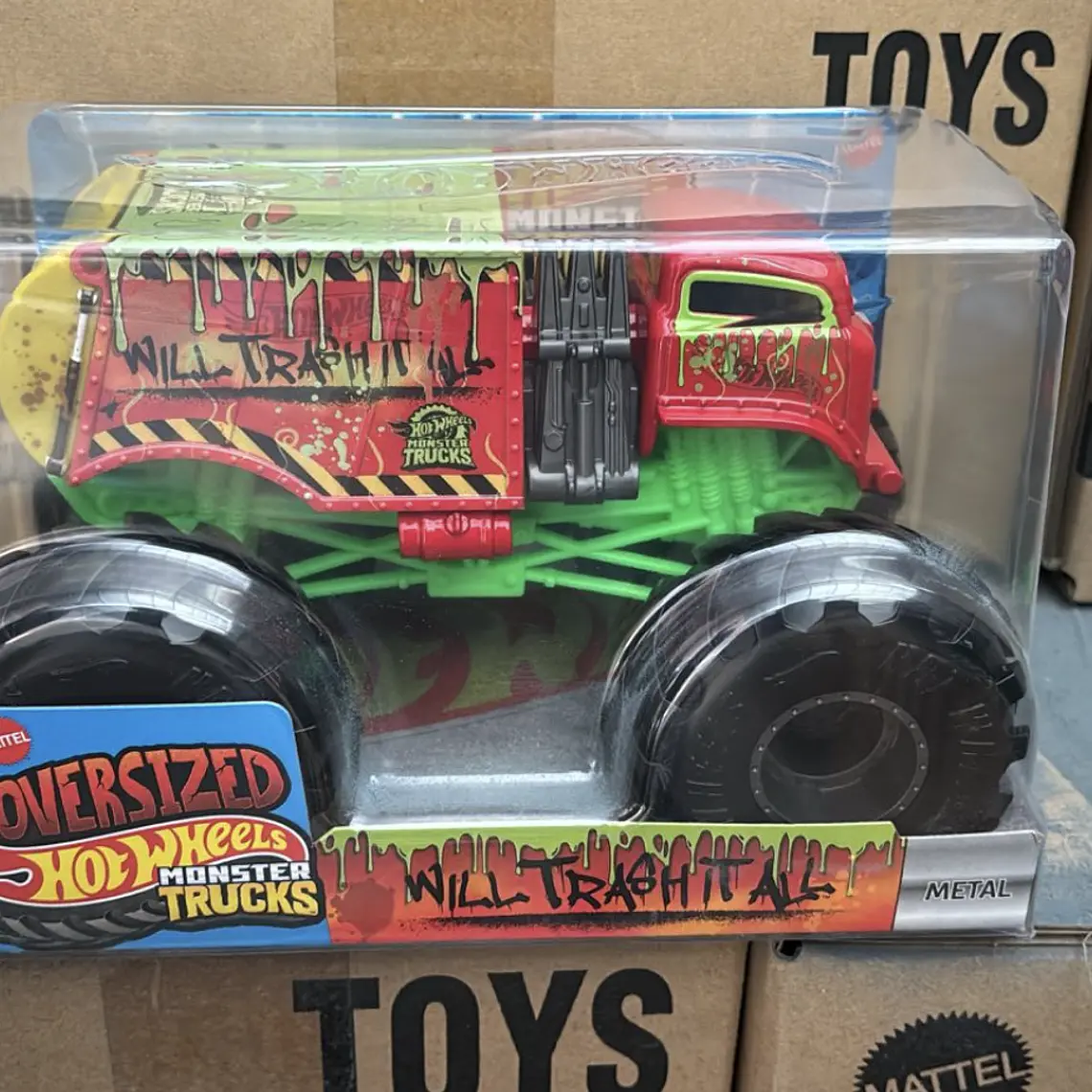 HOT WHEELS SORPRESA ESCALA 1:24 974J - VERDE CON ROJO 1