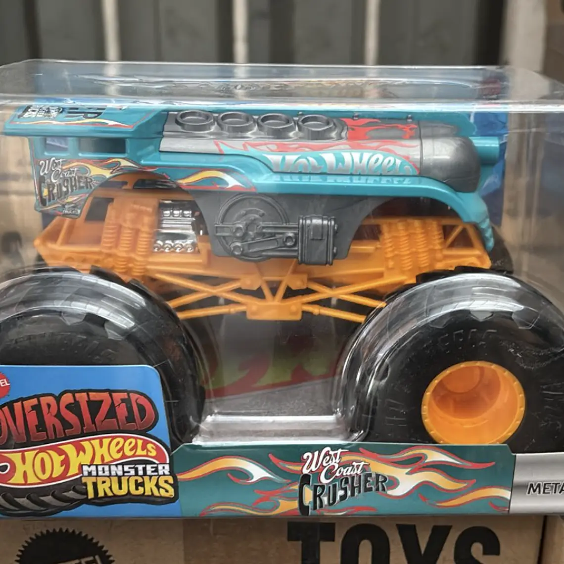 HOT WHEELS SORPRESA ESCALA 1:24 974F - NARANJO CON CALIPSO 1