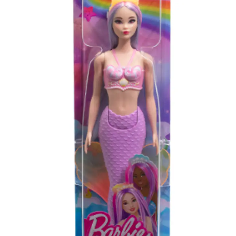 BARBIE SIRENAS CON CABELLO DE COLORES - MORADO 2