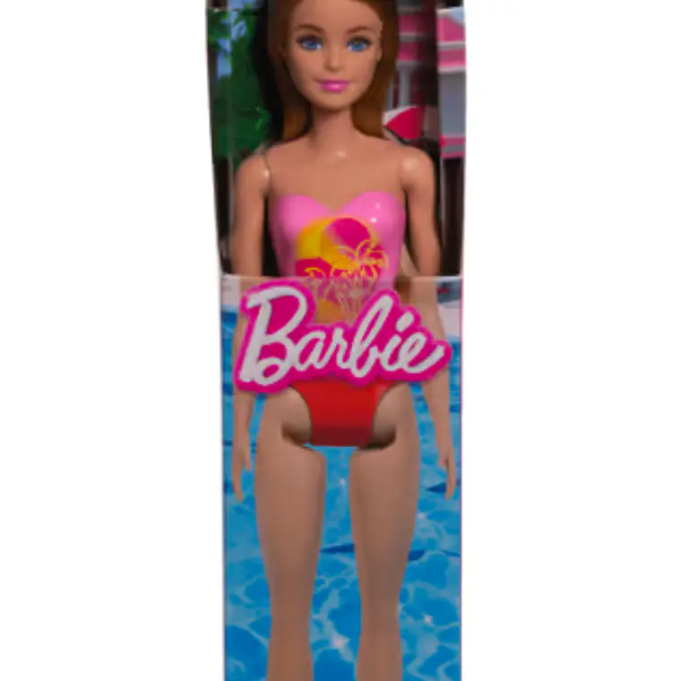 BARBIE MUÑECA DE PLAYA SORPRESA - ROSADA 2