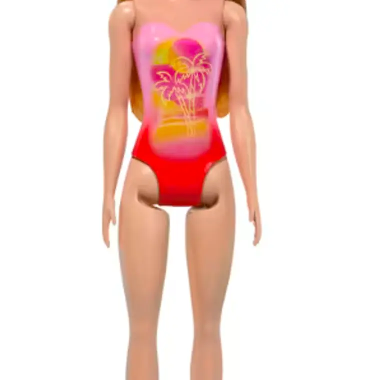 BARBIE MUÑECA DE PLAYA SORPRESA - ROSADA 3