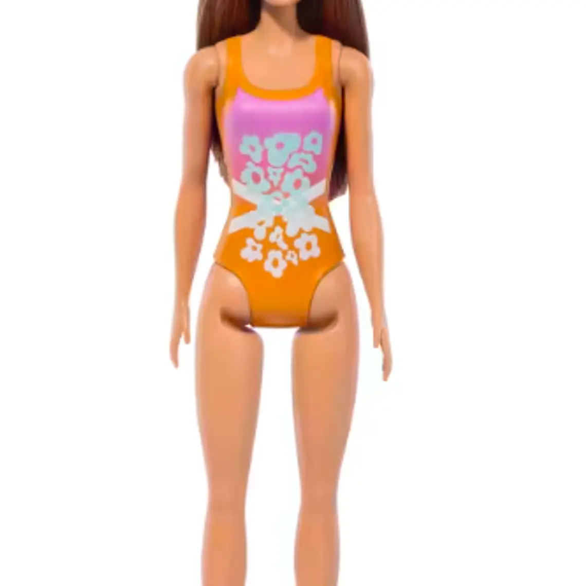 BARBIE MUÑECA DE PLAYA SORPRESA - NARANJA MORADA 3