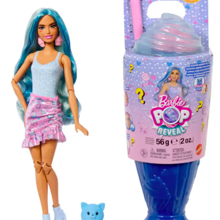 BARBIE POP REVEAL MUÑECA DULCES SORPRESAS - AZUL 2