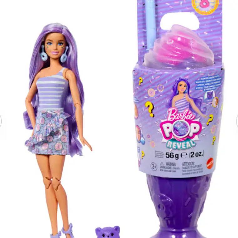 BARBIE POP REVEAL MUÑECA DULCES SORPRESAS - MORADO 2
