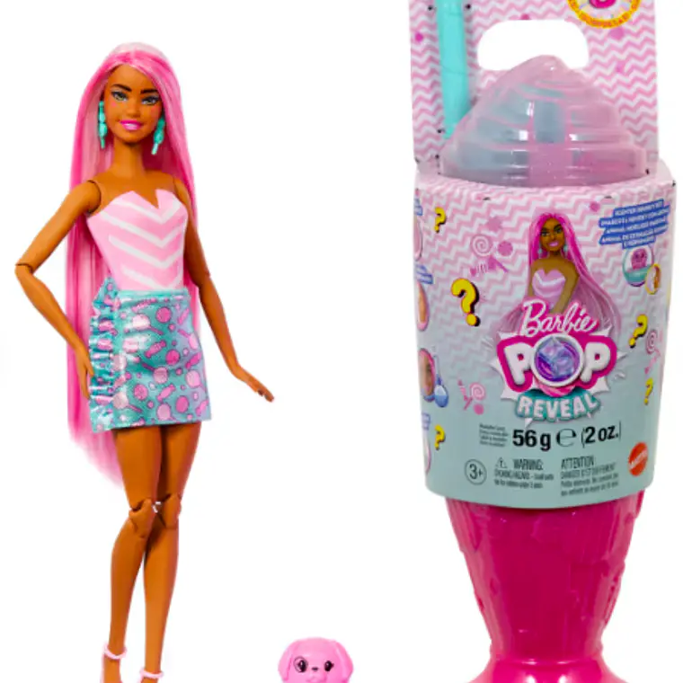 BARBIE POP REVEAL MUÑECA DULCES SORPRESAS - ROSADO 2