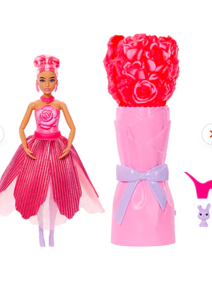 BARBIE MUÑECA REVEAL DE FLORES SORPRESA - ROSADA