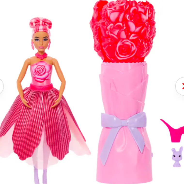 BARBIE MUÑECA REVEAL DE FLORES SORPRESA - ROSADA 2
