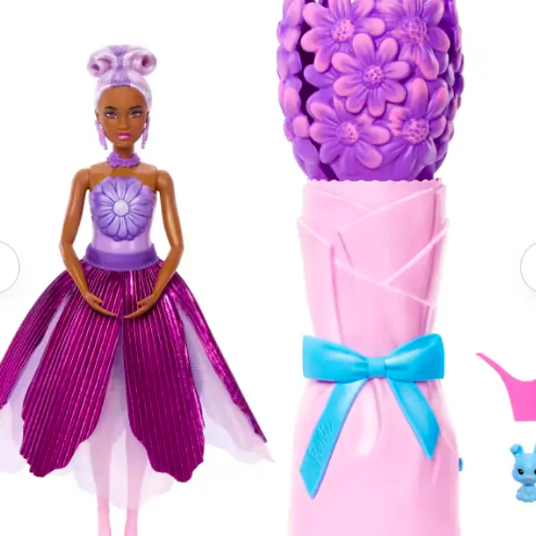 BARBIE MUÑECA REVEAL DE FLORES SORPRESA - MORADA 2
