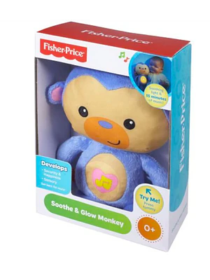 FISHER-PRICE JUGUETE PARA BEBÉS ANIMALITOS LUMINOSOS - MONO AZUL