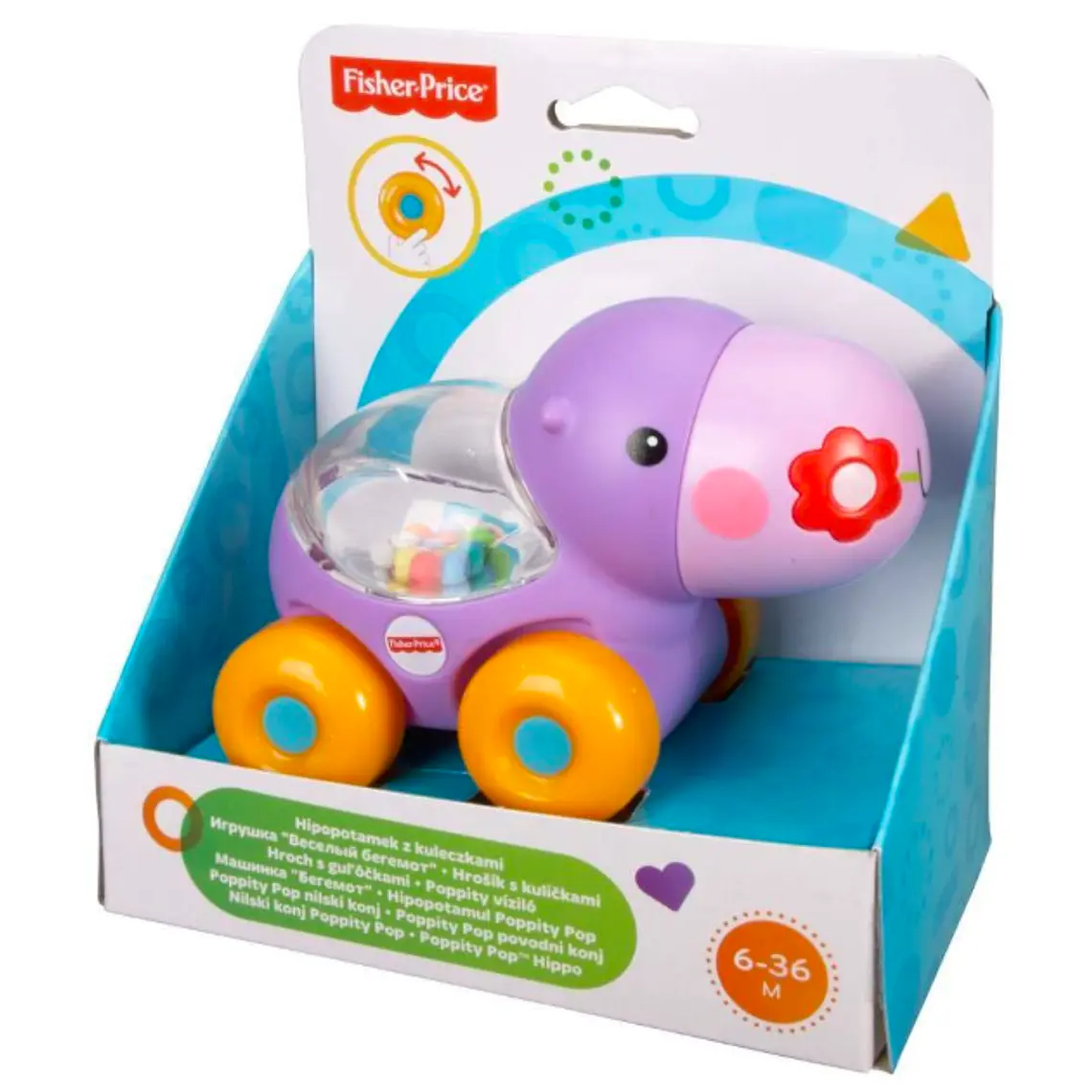FISHER-PRICE ANIMALITOS PELOTITAS - HIPOPOTAMO 2