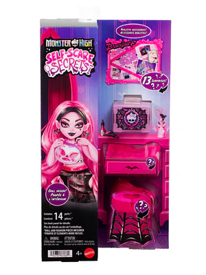 MONSTER HIGH MUÑECA SELF-SCARE SECRETS SERIE 1 SORPRESA - ROSADA