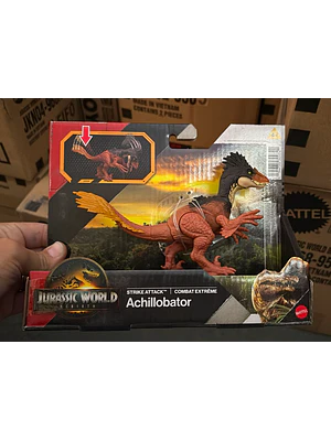 JURASSIC WORLD DINOSAURIO REBIRTH MORDIDA DE ATAQUE - ACHI