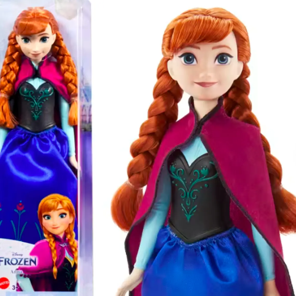 DISNEY FROZEN ELSA Y ANNA FROZEN I Y II - ANA AZUL 2