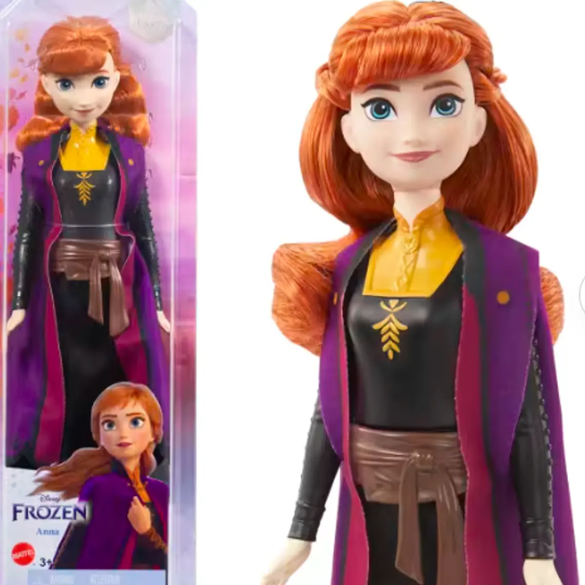DISNEY FROZEN ELSA Y ANNA FROZEN I Y II - ANA MORADA 2
