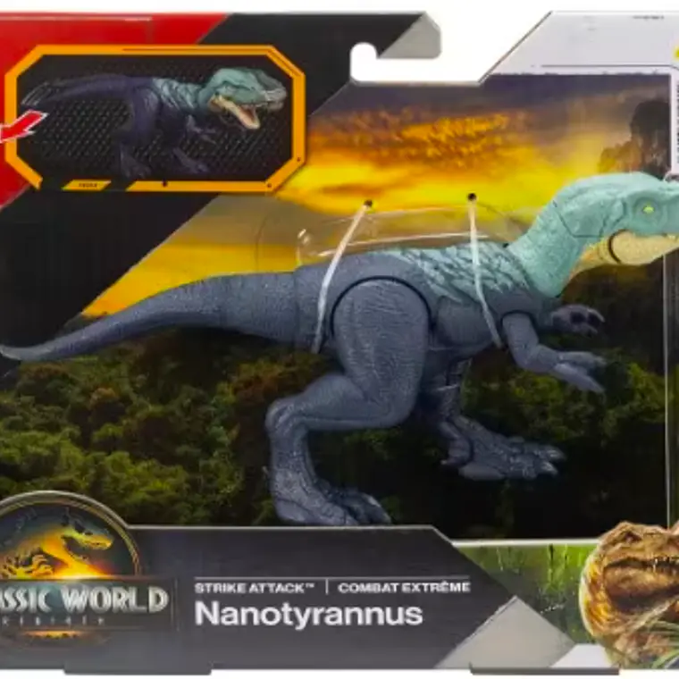 JURASSIC WORLD DINOSAURIO REBIRTH MORDIDA DE ATAQUE - NANO 2