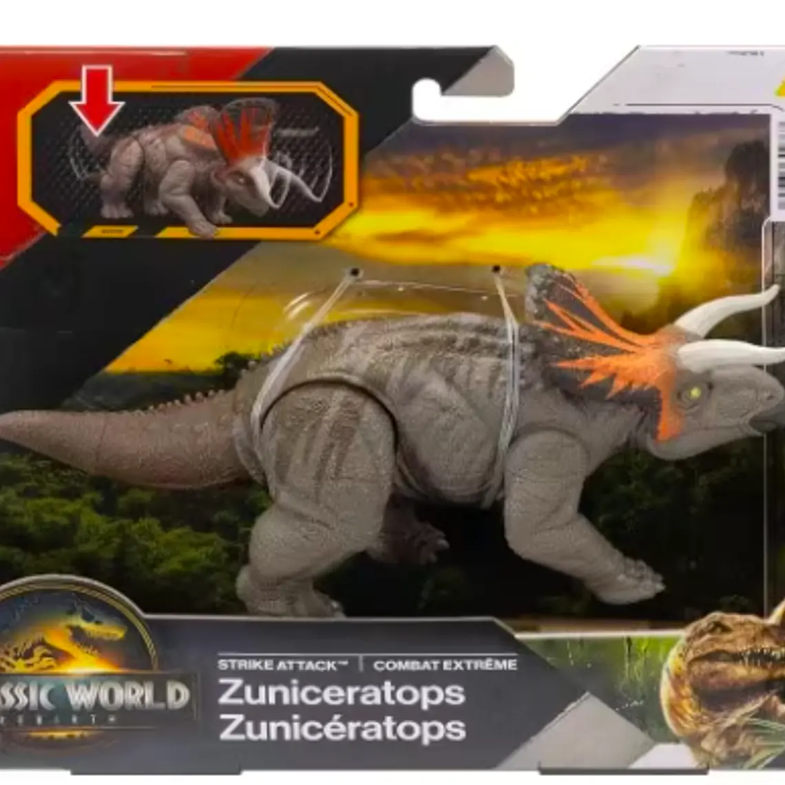 JURASSIC WORLD DINOSAURIO REBIRTH MORDIDA DE ATAQUE - ZUNI 2