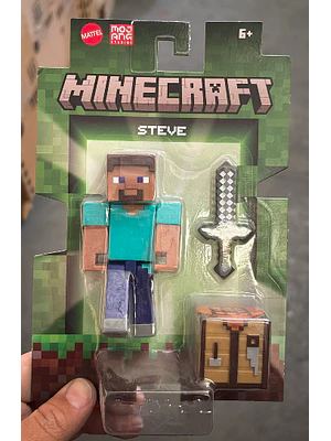 MINECRAFT FIGURA DE ACCIÓN MOBS DE 3.25 - STEVE