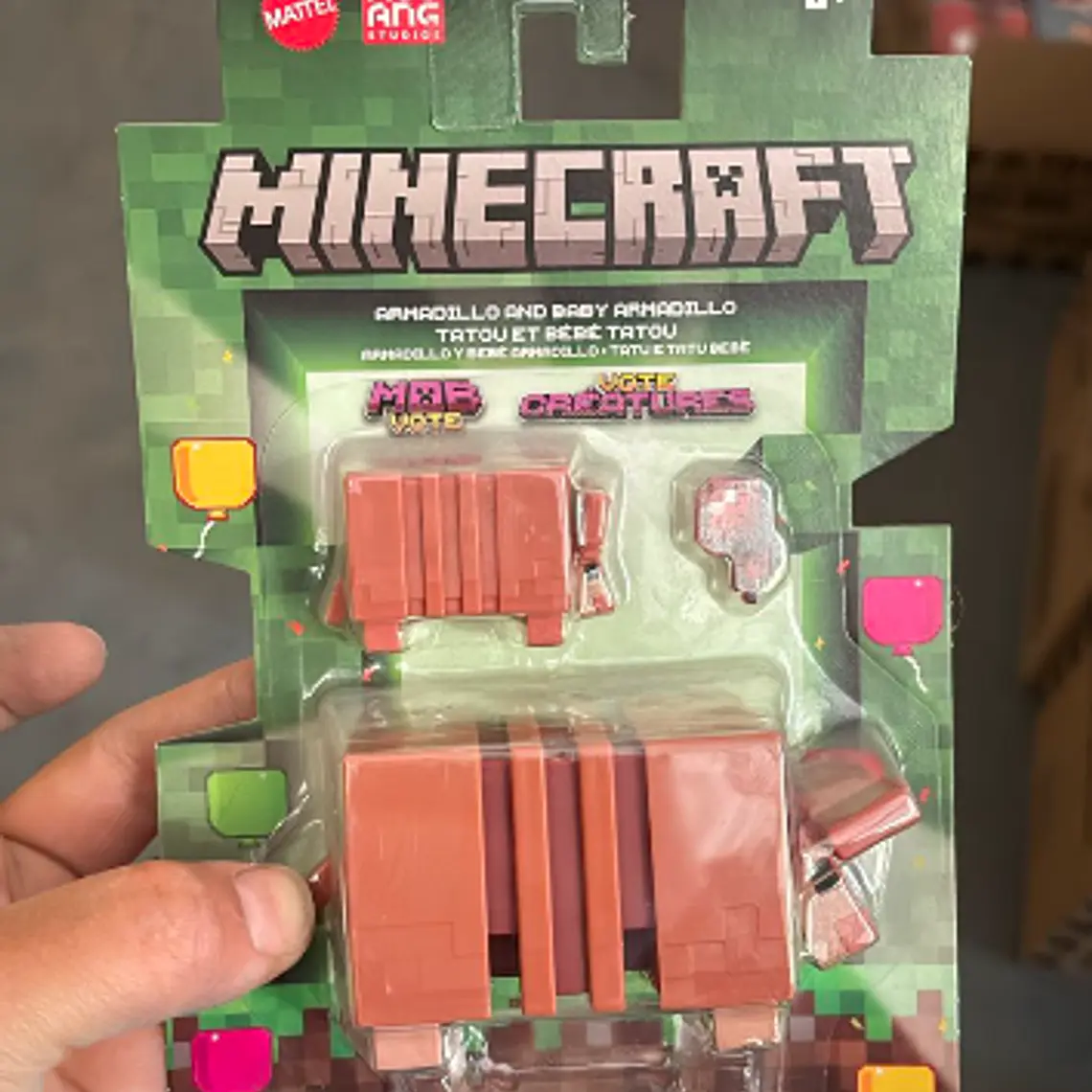 MINECRAFT FIGURA DE ACCIÓN MOBS DE 3.25 - ANIMAL ARMADILLO 1