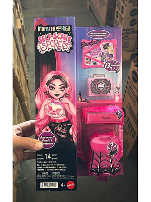 MONSTER HIGH MUÑECA SELF-SCARE SECRETS SERIE 1 SORPRESA - ROSADA