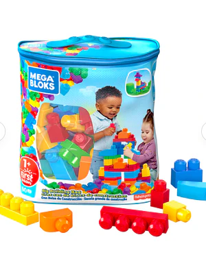 MEGA BLOKS BOLSA CLÁSICA CON 60 BLOQUES