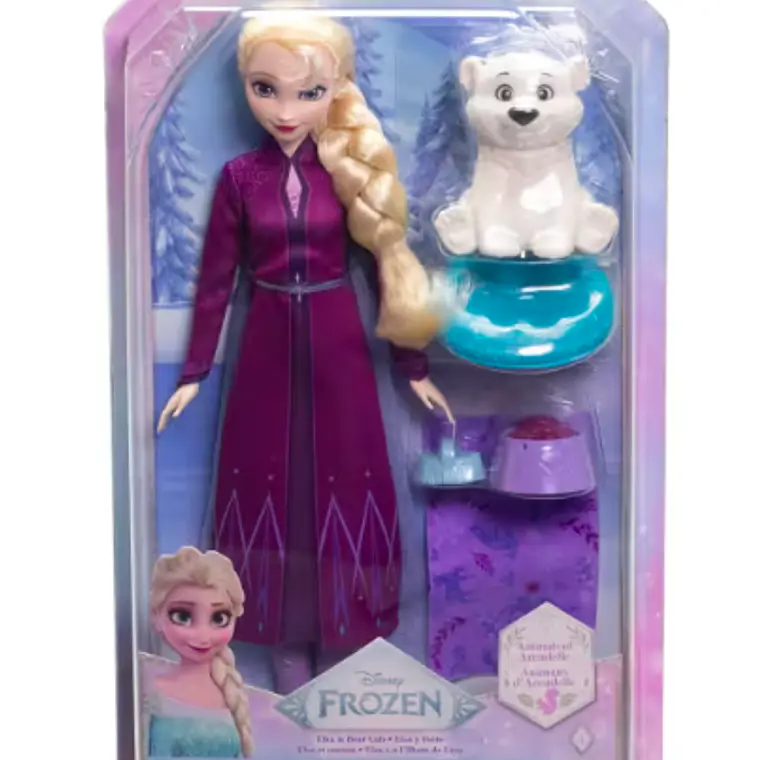 DISNEY FROZEN SET ELSA CON OSO BEBÉ 2