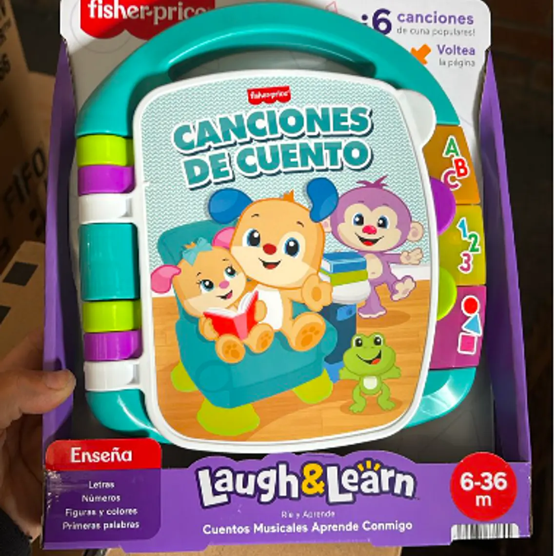 LIBRO CUENTOS Y RIMAS FISHER-PRICE 6 A 36 MESES 1