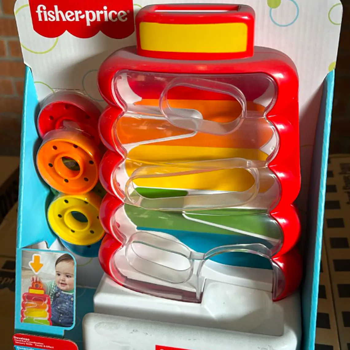 FISHER-PRICE APILADOR DROP THROUGH ROCK?A?STACK 9+ MESES 1
