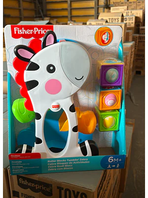 FISHER-PRICE CEBRA BLOQUES DE ACTIVIDADES JUGUETE BEBÉS 6M+