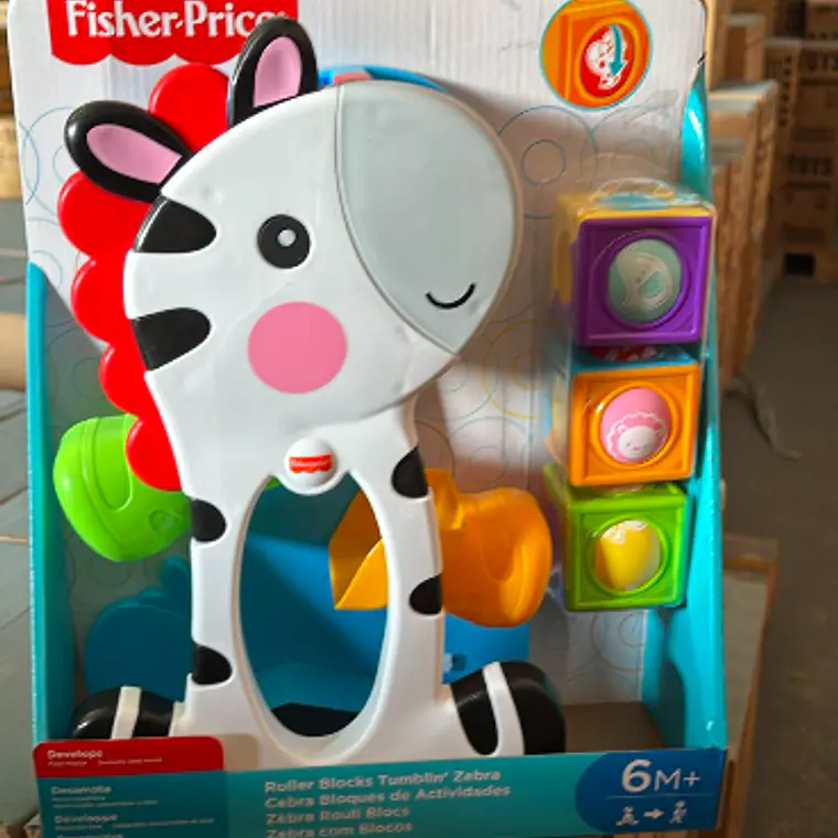 FISHER-PRICE CEBRA BLOQUES DE ACTIVIDADES JUGUETE BEBÉS 6M+ 1
