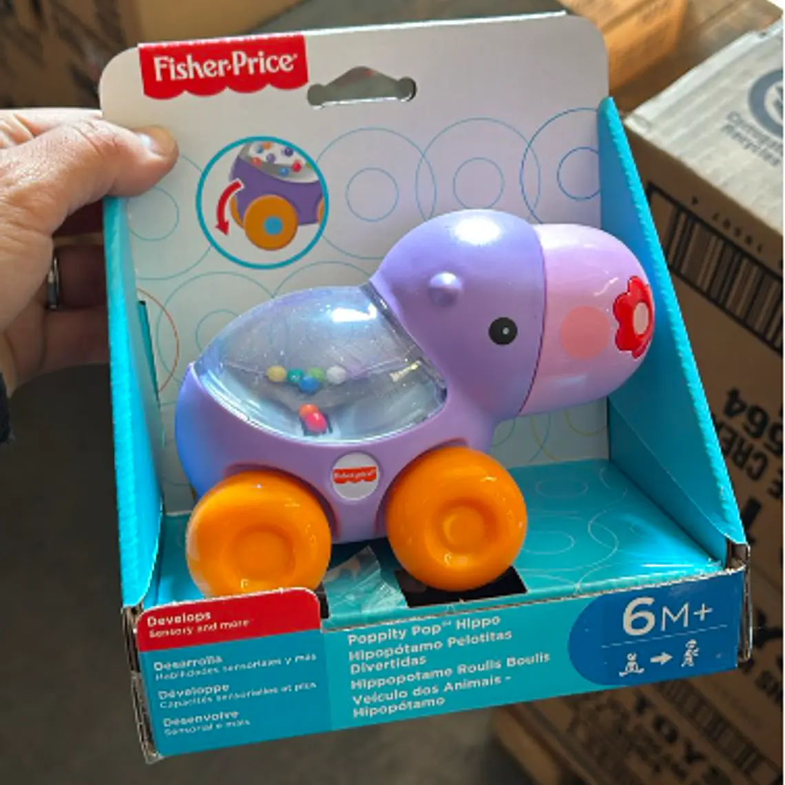 FISHER-PRICE ANIMALITOS PELOTITAS - HIPOPOTAMO 1