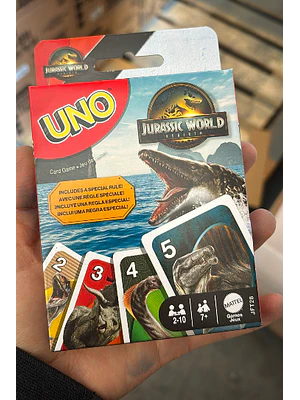 UNO JUEGO DE CARTAS JURASSIC WORLD
