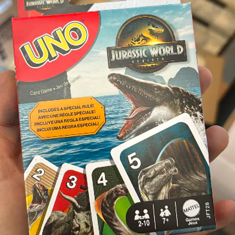 UNO JUEGO DE CARTAS JURASSIC WORLD 1