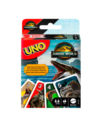 UNO JUEGO DE CARTAS JURASSIC WORLD