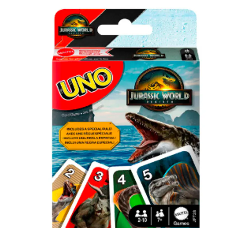 UNO JUEGO DE CARTAS JURASSIC WORLD 2