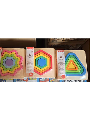FISHER PRICE - ROMPECABEZAS DE ARCOÍRIS DE MADERA (PRODUCTO ALEATORIO)