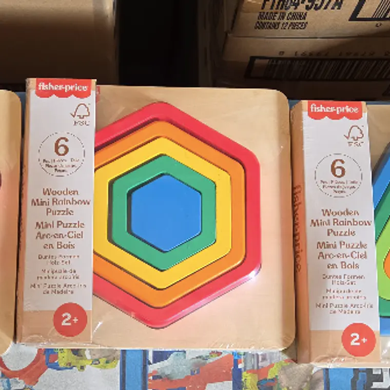 FISHER PRICE - ROMPECABEZAS DE ARCOÍRIS DE MADERA (PRODUCTO ALEATORIO) 1