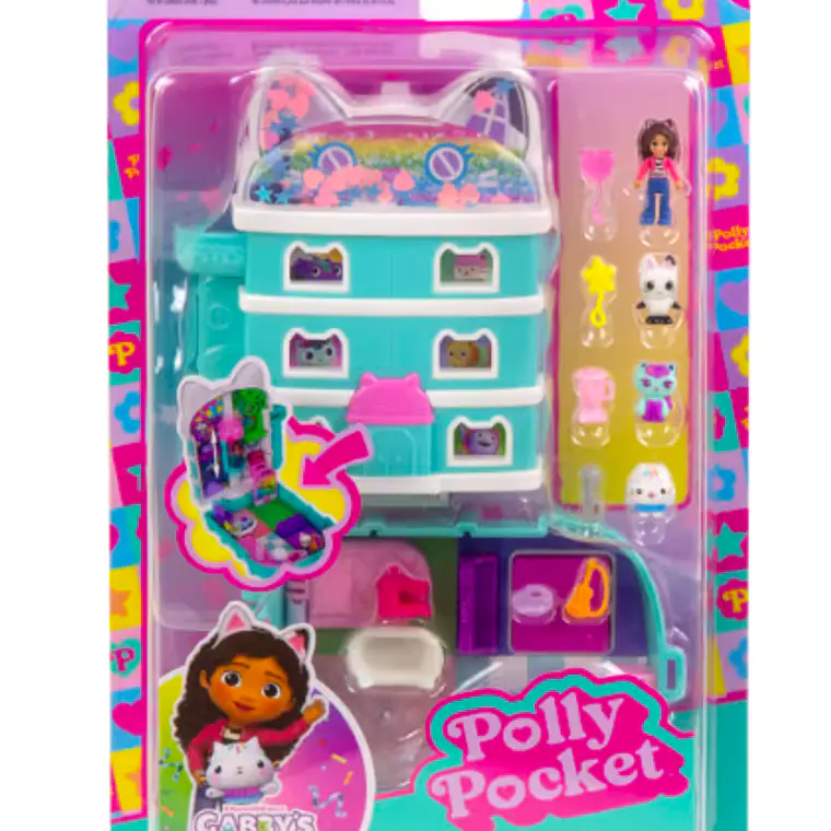 POLLY POCKET SET DE JUEGO COMPACTO GABBY'S DOLLHOUSE 2