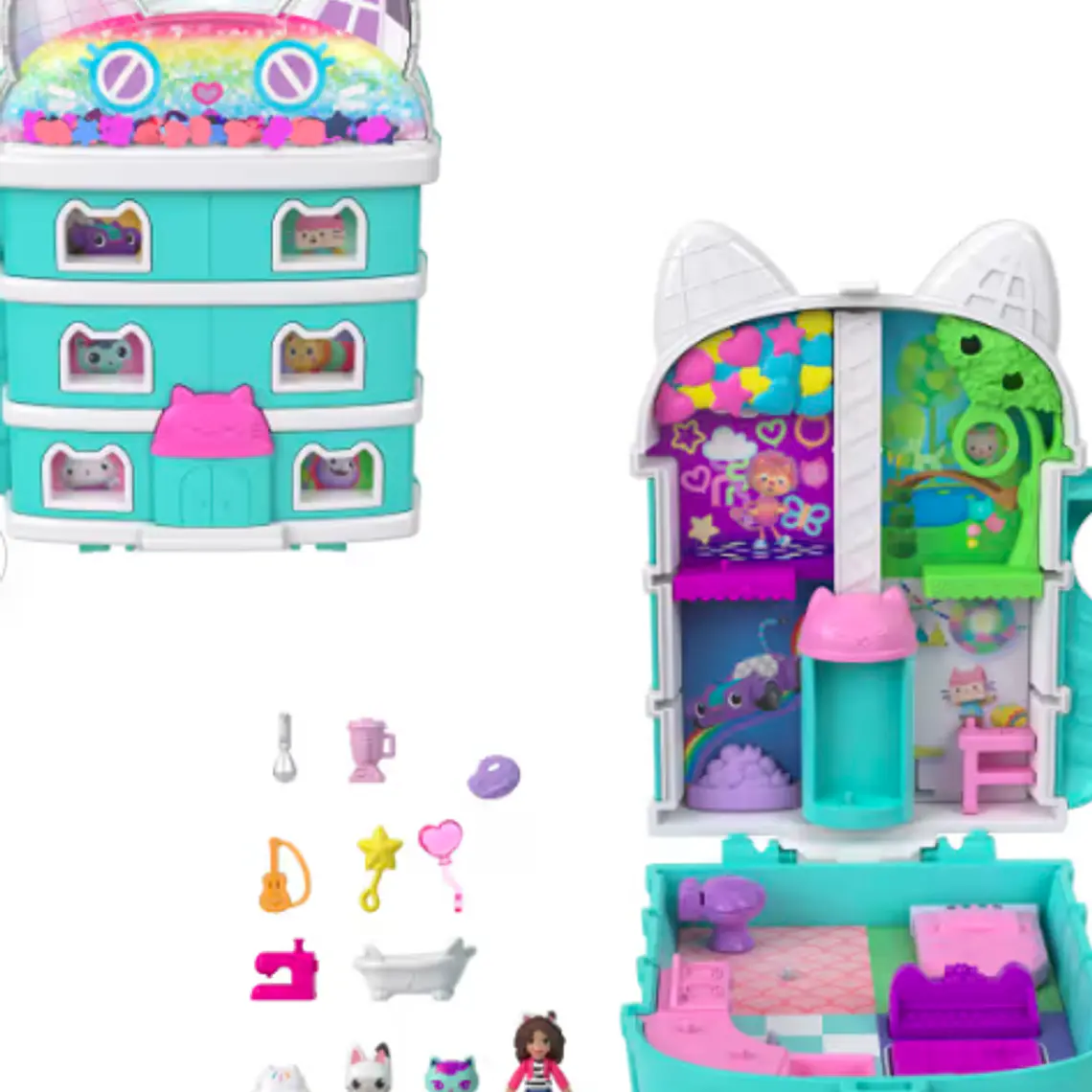 POLLY POCKET SET DE JUEGO COMPACTO GABBY'S DOLLHOUSE 3