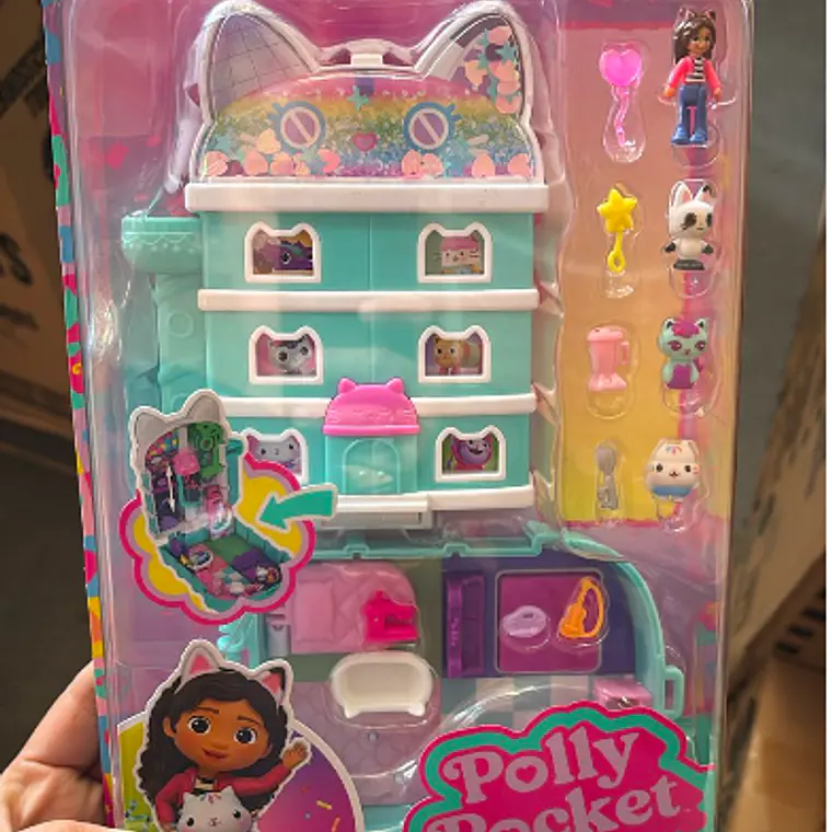 POLLY POCKET SET DE JUEGO COMPACTO GABBY'S DOLLHOUSE 1