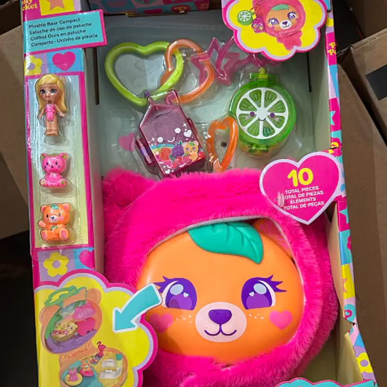 POLLY POCKET SET DE JUEGO COMPACTO OSITO DE PELUCHE 1