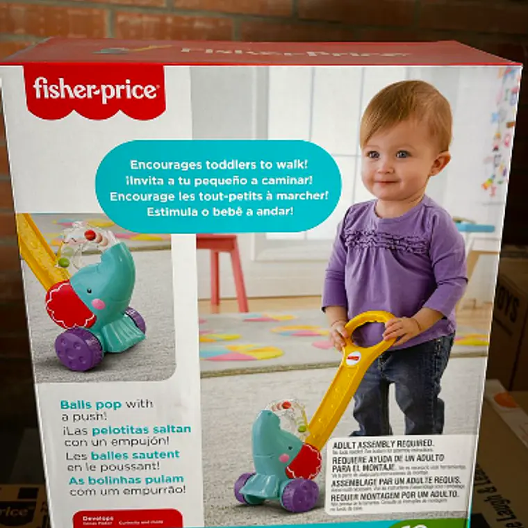 FISHER-PRICE JUGUETE PARA BEBÉS ELEFANTE CAMINA CONMIGO 1