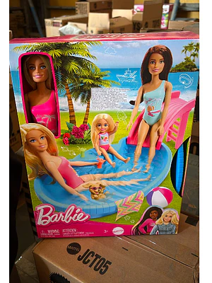 BARBIE SET ALBERCA GLAM CON MUÑECA