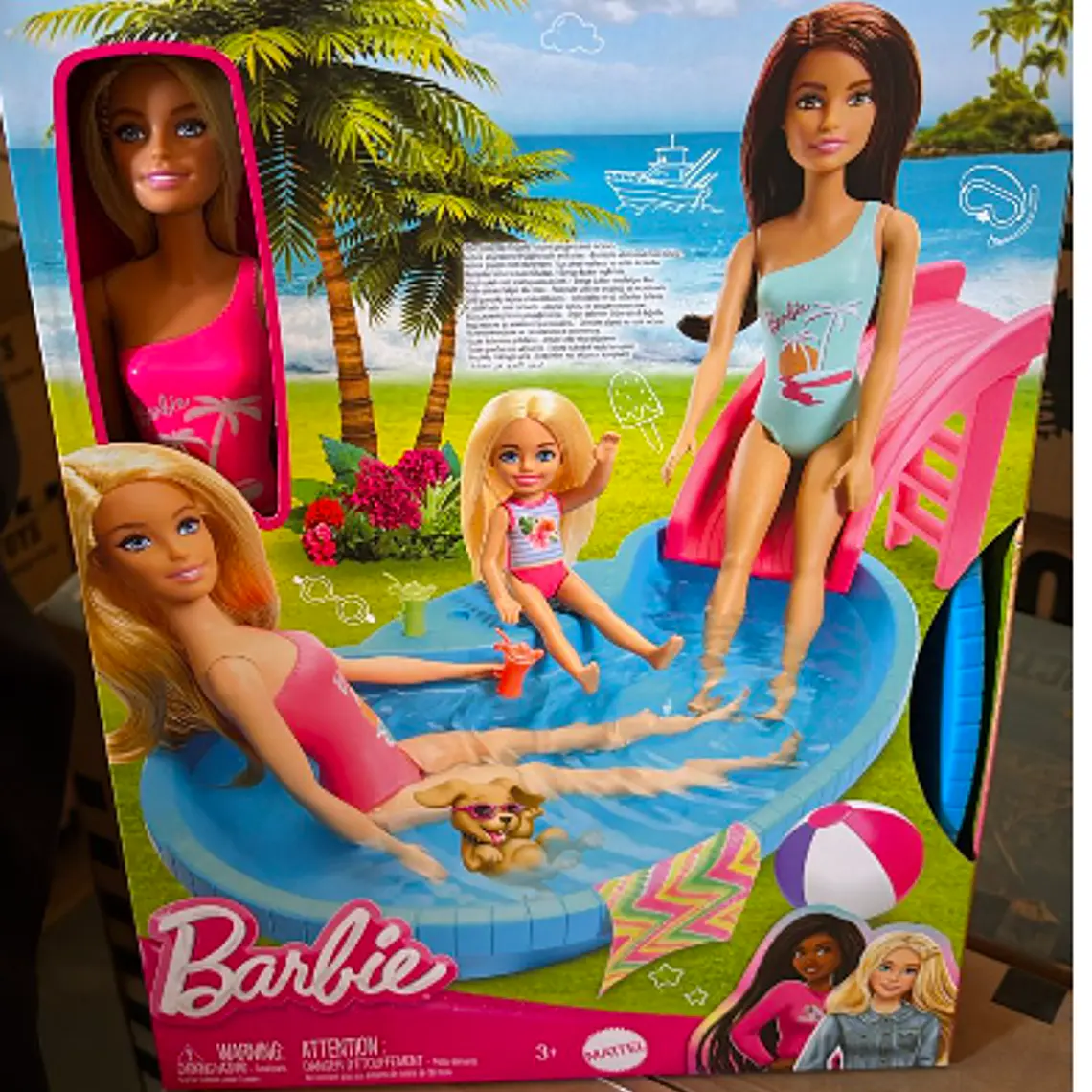 BARBIE SET ALBERCA GLAM CON MUÑECA 1